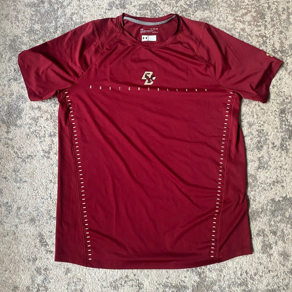 Boston College Under Armour HeatGear Short Sleeve shirt